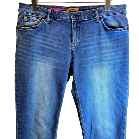 Gramicci Blue Jeans Slim Straight Leg Womens Sz 31 12-14 Medium Wash - Picture 2 of 11